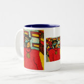 Leibwächter Zweifarbige Tasse (Vorderseite Links)
