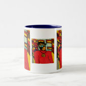 Leibwächter Zweifarbige Tasse (Mittel)