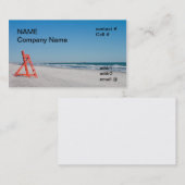 Leibwächterstrandstuhl Visitenkarte (Vorne/Hinten)