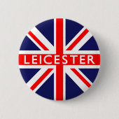 Leicester: Britische Flagge Button (Vorderseite)