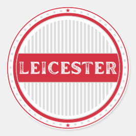 Leicester City Pride Emblem – English Identity Runder Aufkleber
