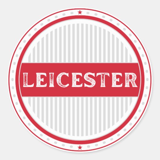 Leicester City Pride Emblem – English Identity Runder Aufkleber (Vorderseite)
