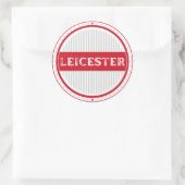 Leicester City Pride Emblem – English Identity Runder Aufkleber (Tasche)