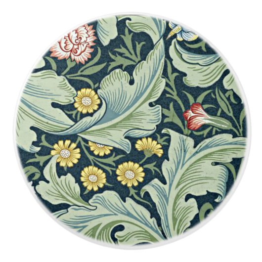 Leicester, ein William Morris-Design, Keramikknauf (Vorderseite)