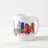 Leicester England Skyline Kaffeetasse (VorderseiteRechts)