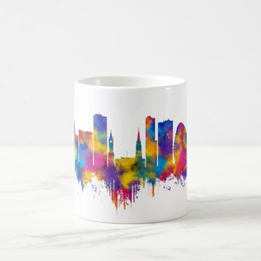 Leicester England Skyline Kaffeetasse (Mittel)