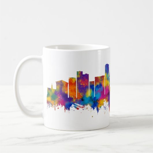 Leicester England Skyline Kaffeetasse (Links)