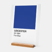 Leicester Fox Blue - weißer Hintergrund Acrylschild (Winkel)
