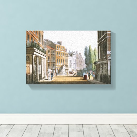 Leicester Square 1812 aus Ackermanns Projektarchiv Leinwanddruck (Insitu (Holzboden))