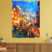 Leicester Square at Night, London Leinwanddruck (Insitu (Wohnzimmer))