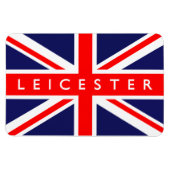 Leicester UK Flag Magnet (Horizontal)