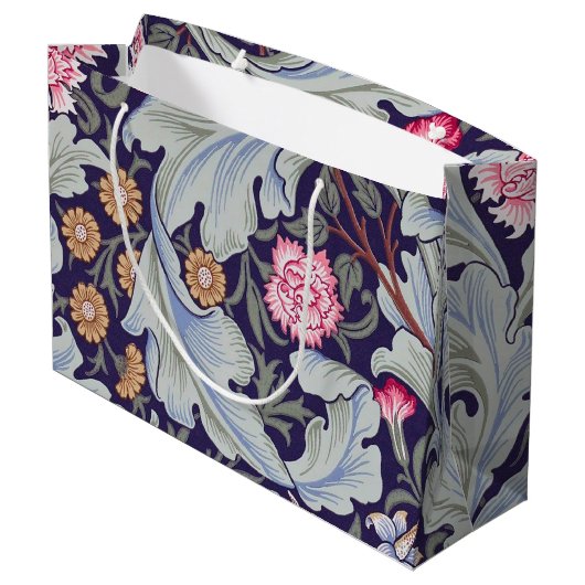 Leicester, William Morris große Geschenktasche Große Geschenktüte (Rückseite Schrägansicht)