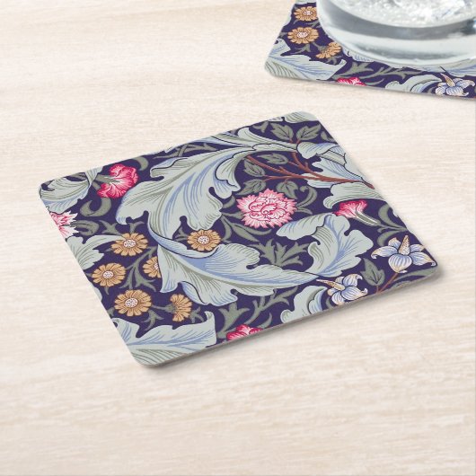 Leicester, William Morris Rechteckiger Pappuntersetzer (angewinkelt)