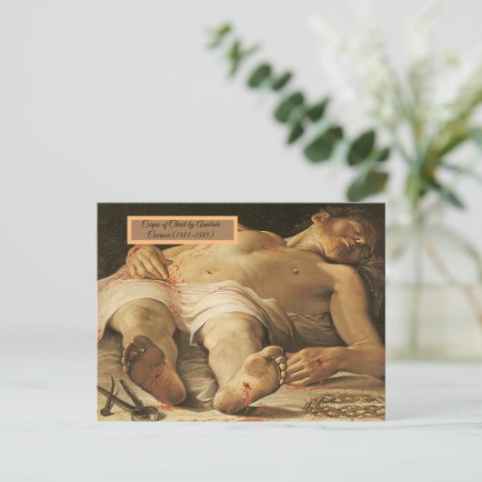 Leiche Christi Postkarte (Stehend Vorderseite)