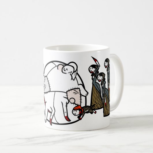 Leichen-Handwerks-Horden-Tasse Kaffeetasse (VorderseiteRechts)