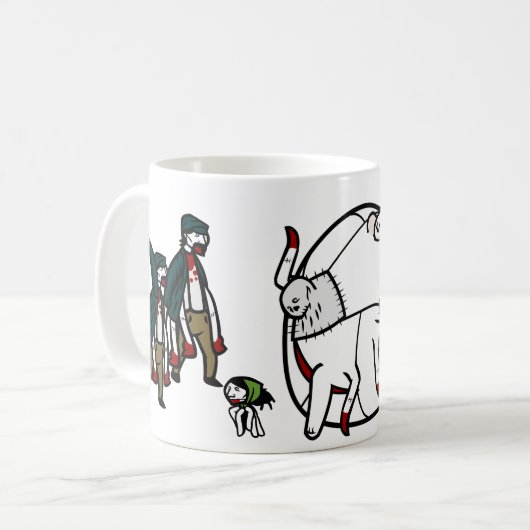 Leichen-Handwerks-Horden-Tasse Kaffeetasse (Vorderseite Links)
