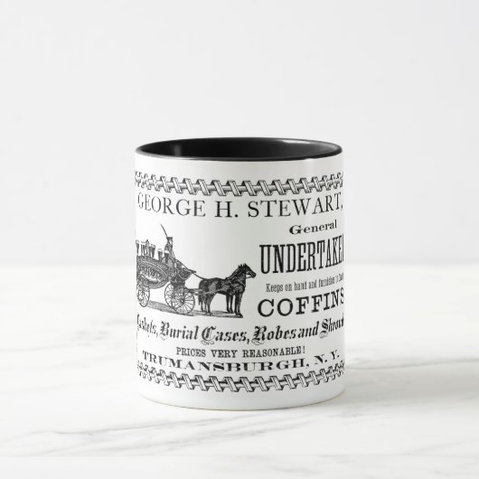 Leichenbestatter-Kaffee-Tasse Tasse (Zentrum)