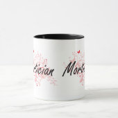 Leichenbestatter-künstlerischer Job-Entwurf mit Tasse (Zentrum)