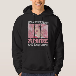 Leicht abgelenkt durch Anime und Sketching Japanis Hoodie