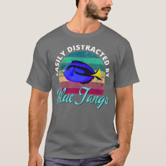 Leicht abgelenkt durch blaue Tangs Funny Coral Ree T-Shirt