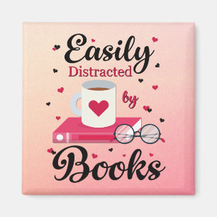 Leicht abgelenkt durch das Buch Magnet