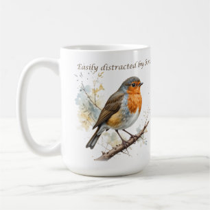 Leicht abgelenkt durch das Zitat zum Vogelspass Kaffeetasse