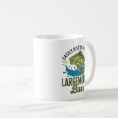 Leicht abgelenkt durch den großen Mund-Bass-Largem Kaffeetasse (VorderseiteRechts)
