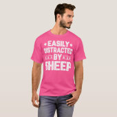 Leicht abgelenkt durch die Liebe von Schafschaf T-Shirt (Vorne ganz)