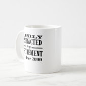 Leicht abgelenkt durch die Rente Funny Party Gesch Kaffeetasse (Vorderseite Links)