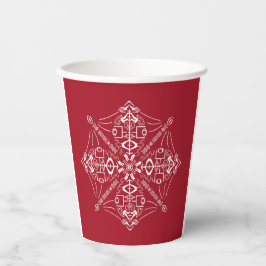 Leicht abgelenkt durch Fußball versteckte Worte Pappbecher