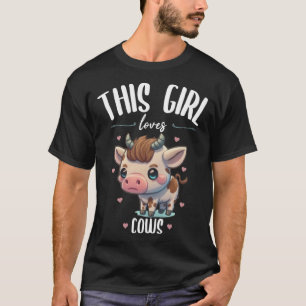 Leicht abgelenkt durch Kühe Süße Tier Spaß T-Shirt
