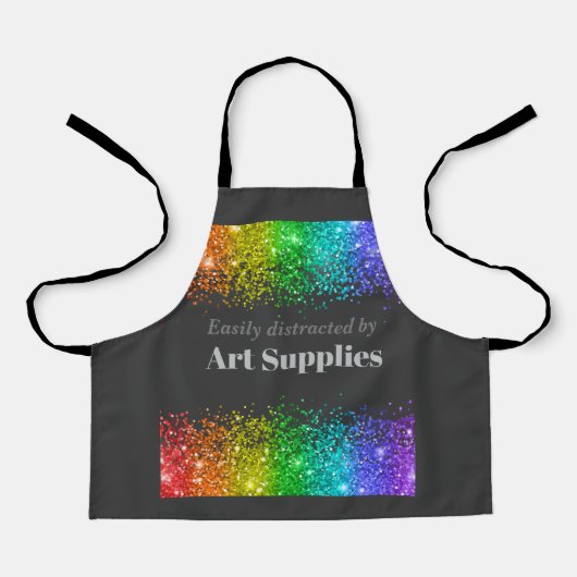 Leicht abgelenkt durch Kunst versorgt Kid's Schürz Schürze (Vorderseite)