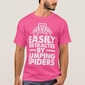 Leicht abgelenkt durch Springspinnen Spider Lover T-Shirt