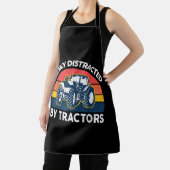 Leicht abgelenkt durch Traktoren-Shirt-Bauer F Schürze (InSitu)