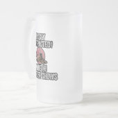 Leicht abgelenkt durch Wine and Murder Shows Mattglas Bierglas (Vorderseite Links)