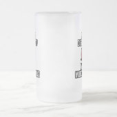 Leicht abgelenkt durch Wine and Murder Shows Mattglas Bierglas (Mittel)