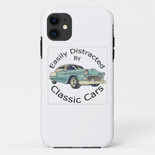 Leicht abgelenkt mit klassischen Autos Case-Mate iPhone Hülle (Rückseite)