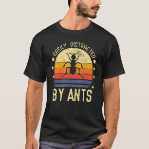 Leicht abgelenkt von Ameisen Vintag gestört Ant T-Shirt