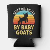 Leicht abgelenkt von Baby Goats Goat Bauer Dosenkühler (Rückseite)