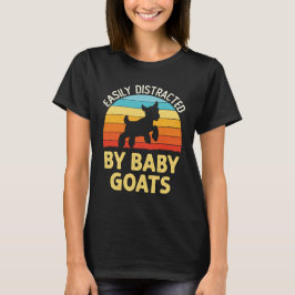 Leicht abgelenkt von Baby Goats Goat Bauer T-Shirt