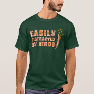 Leicht abgelenkt von Birds Bird Lover Freund Retro T-Shirt