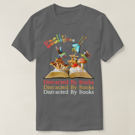 Leicht abgelenkt von Büchern Pilz Frog Fairy Dar T-Shirt (Design vorne)
