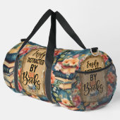 Leicht abgelenkt von Büchern - Wasserfarbenbuch Lo Duffle Bag (Rechte Ecke)
