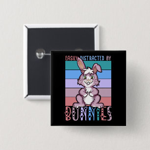 Leicht abgelenkt von Bunnies Niedlicher Lover Button