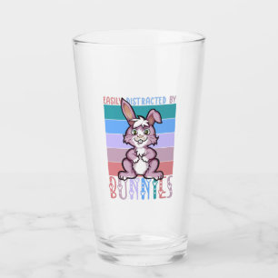 Leicht abgelenkt von Bunnies Niedlicher Lover Glas