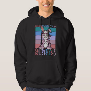 Leicht abgelenkt von Bunnies Niedlicher Lover Hoodie