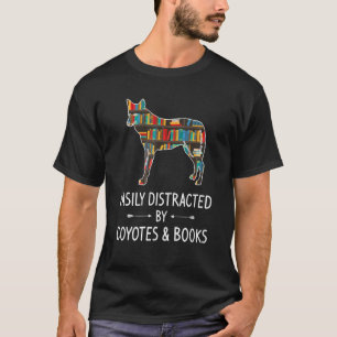 Leicht abgelenkt von Coyotes & Books Wolf Pup T-Shirt