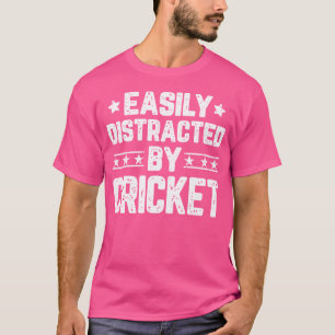 Leicht abgelenkt von Cricket Funny Cricket Lover T-Shirt