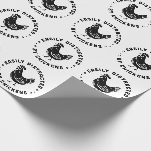 Leicht abgelenkt von den Anführungszeichen für Hüh Geschenkpapier (Ecke)