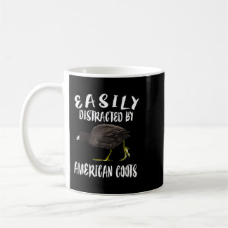 Leicht abgelenkt von der amerikanischen Coots Bird Kaffeetasse
